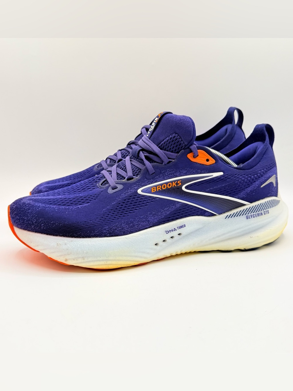 Brooks Glycerin GTS 22 Men’s Size 13 D Blue Orange Running Shoes 1104461D494